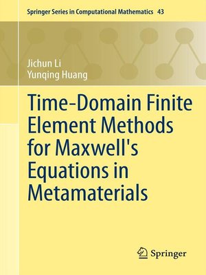 cover image of Time-Domain Finite Element Methods for Maxwell's Equations in Metamaterials